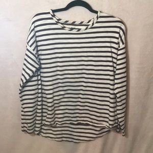 Madewell matron striped long sleeve NWOT size L